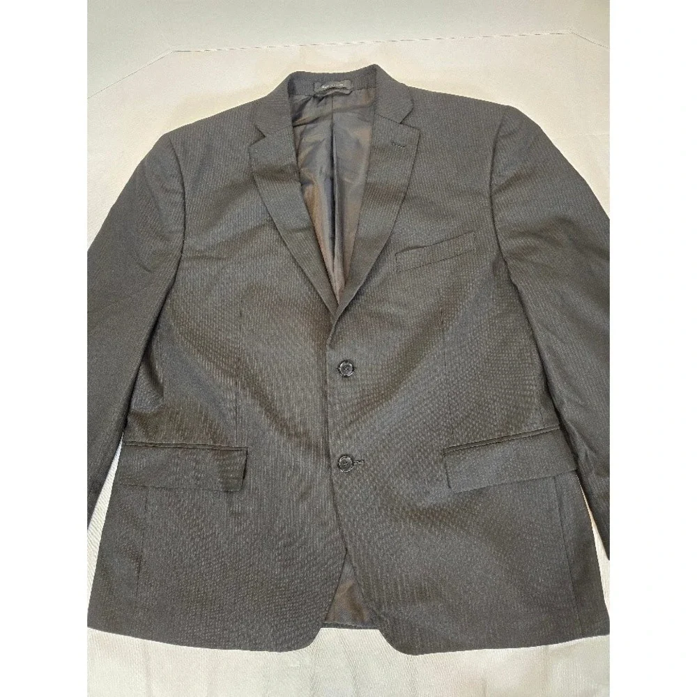 Michael Kors Blazer Sport Coat Two Button Textured Black Size 44S
